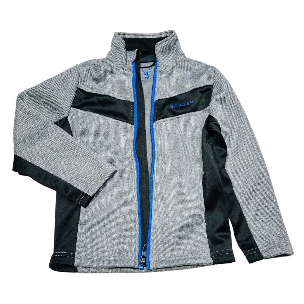 Spyder Gray Jacket with‎ Blue and Black Details